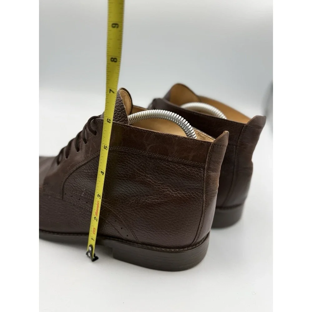 Stanley Blacker Chukka Leather Dress Boots Men's Size 11M Brown Made In Italy